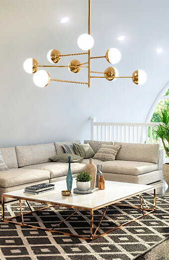 Living Room Custom Lighting